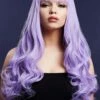Womens Deluxe Long Curly Violet Fever Gigi Wig -PartyPersona Store 72146 rs