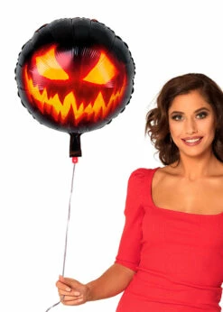 Creepy Pumpkin Halloween Uninflated Helium Balloon -PartyPersona Store 72315 rs 01