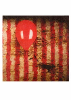 Halloween Creepy Carnival Striped Circus Napkins Pack 12