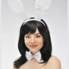 White Glitter Cute Bunny Girl Accessory Set 1 White Glitter Cute Bunny Girl Accessory Set -PartyPersona Store 8038B white glitter bunny girl kit