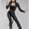 Womens Sexy Catwoman Style Costume -PartyPersona Store 83767 black catwoman costume