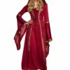 Adult Burgundy Medieval Lady Gwendolyn Costume 2 Adult Burgundy Medieval Lady Gwendolyn Costume -PartyPersona Store 83773 rs