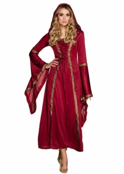 Adult Burgundy Medieval Lady Gwendolyn Costume