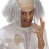Mens Einstein Headpiece Mad Scientist Bald Head With Grey Hair