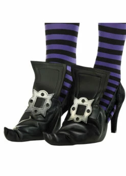 Childrens Halloween Witch Shoe Covers Buckles