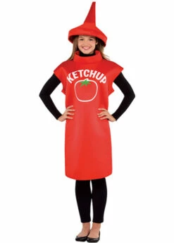 Adult Funny Ketchup Bottle Costume