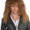 Mens 80s Bon Jovi Style Glam Rock Wig -PartyPersona Store 845753 55rs