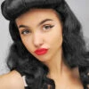 Ladies 1940s Black Burlesque Wig -PartyPersona Store 86133 1940s black burlesque wig