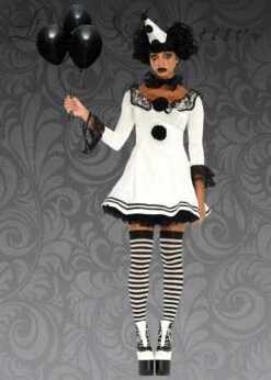 Ladies Leg Avenue Pierrot Clown Costume