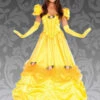 Womens Deluxe Long Belle Style Princess Costume -PartyPersona Store 86707 long belle princess costume