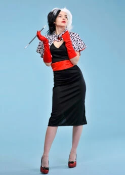 Adult Ladies Disney Cruella De Vil Costume -PartyPersona Store 880564 cruella costume 2 02