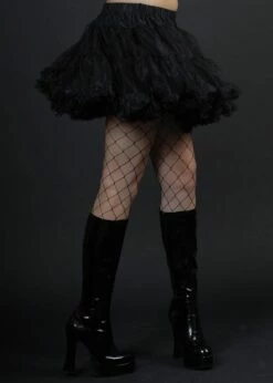 Deluxe 80s Black Layered Tulle Petticoat