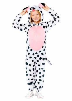 Childrens Size Dalmatian Spotty Dog Costume
