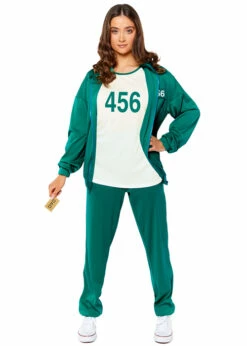 Adult Squid Game Contestant Tracksuit Costume 8 Adult Squid Game Contestant Tracksuit Costume -PartyPersona Store 9915284 squid game tracksuit 01