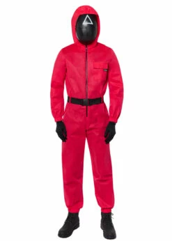 Adult Squid Game Deluxe Guard Costume -PartyPersona Store 9915289 squid game guard costume 02