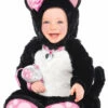 Baby Size Black And Pink Kitty Cat Costume -PartyPersona Store 997542rs