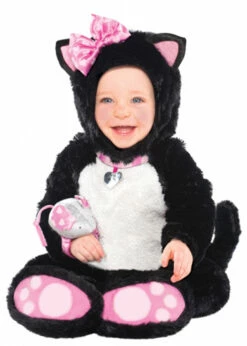 Baby Size Black And Pink Kitty Cat Costume