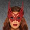 Ladies Leg Avenue Red Glitter Devil Mask -PartyPersona Store A2821 red glitter devil eye mask