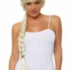 Womens Extra Long Blonde Plaited Rapunzel Wig -PartyPersona Store A2857rs