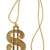 70s Pimp Dollar Medallion Necklace 2 70s Pimp Dollar Medallion Necklace -PartyPersona Store BA510A dollar medallion