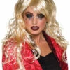 Womens Long Blonde Curly Vixen Wig 2 Womens Long Blonde Curly Vixen Wig -PartyPersona Store BW889 rs