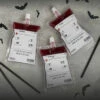 Halloween Blood Bag Drink Pouches With Straws Pack 5 1 Halloween Blood Bag Drink Pouches With Straws Pack 5 -PartyPersona Store FRI 136 rs
