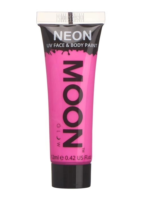 UV Neon Pastel Pink Make-Up Body Paint Tube 12ml 3 UV Neon Pastel Pink Make-Up Body Paint Tube 12ml
