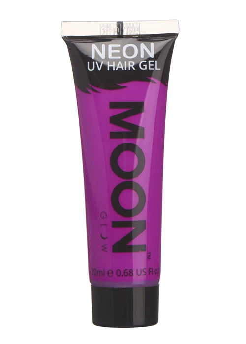 UV Neon Purple Hair Gel Tube 20ml 3 UV Neon Purple Hair Gel Tube 20ml