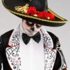 Adult Black Day Of The Dead Sombrero Hat -PartyPersona Store ST905 day of the dead sombrero