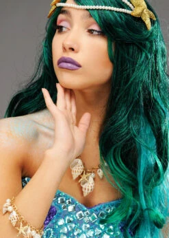 Womens Mermaid Shell Necklace 7 Womens Mermaid Shell Necklace -PartyPersona Store X75001 mermaid necklace 02