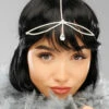 1920s Charleston Diamante Hair Jewellery Headpiece 2 1920s Charleston Diamante Hair Jewellery Headpiece -PartyPersona Store X78763 1920s diamante headpiece