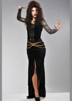 Adult Womens Bellatrix LeStrange Style Costume 7 Adult Womens Bellatrix LeStrange Style Costume -PartyPersona Store adult bellatrix lestrange costume 02