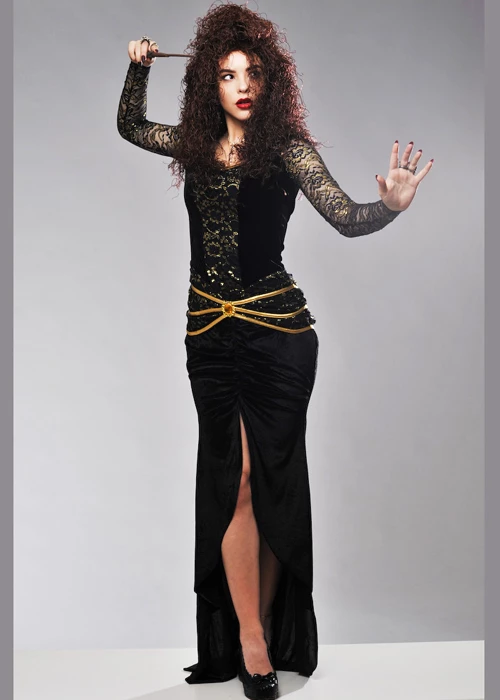 Adult Womens Bellatrix LeStrange Style Costume 5 Adult Womens Bellatrix LeStrange Style Costume - Image 3