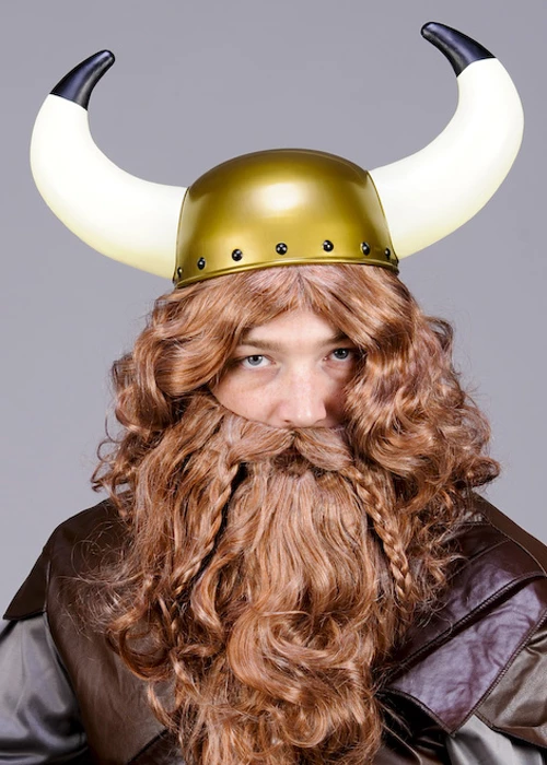 Adult Size Plastic Viking Helmet With Horns 3 Adult Size Plastic Viking Helmet With Horns
