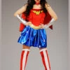 Adult Size Superhero Wonder Woman Costume -PartyPersona Store adult wonder woman superhero costume