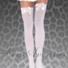 Leg Avenue Pale Pink Stockings With Pink Bows -PartyPersona Store baby pink stockings with pink bows 6255