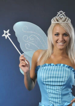 Silver Glitter Star Fairy Wand
