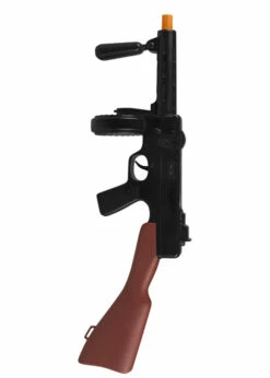 1920s Gangster Fancy Dress Black Tommy Gun -PartyPersona Store black 20s gangster tommy gun 01