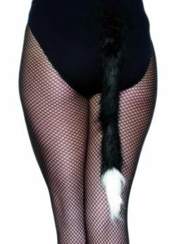 Black Fluffy Fancy Dress Cat Tail