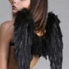 Gothic Fallen Angel Black Feather Wings -PartyPersona Store black feather wings 52832
