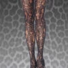 Womens Plus Size Gothic Black Lace Fishnet Tights -PartyPersona Store black lace fishnet tights 9954