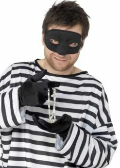 Black Robber Eye Mask