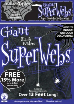 Halloween Black Spider Web Decoration