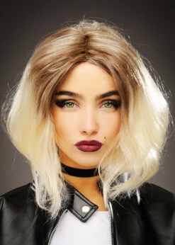Womens Bride Of Chucky Style Blonde Wig