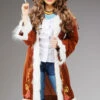 Womens 1970s Afghan Style Brown Hippy Jacket -PartyPersona Store brown afghan hippy jacket