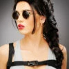 Womens Deluxe Brown Plaited Lara Croft Style Wig -PartyPersona Store brown plaited lara croft wig new