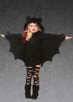 Childrens Size Halloween Gothic Cozy Bat Costume
