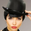 Womens Cabaret Showgirl Black Bowler Hat 1 Womens Cabaret Showgirl Black Bowler Hat -PartyPersona Store cabaret black bowler hat AC 9148
