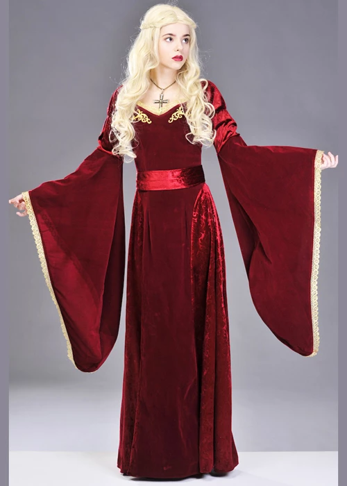 Womens Cersei Lannister Style Medieval Costume 4 Womens Cersei Lannister Style Medieval Costume - Image 2