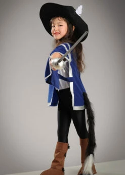 Childrens Blue Puss In Boots Costume -PartyPersona Store childrens blue puss in boots costume 03